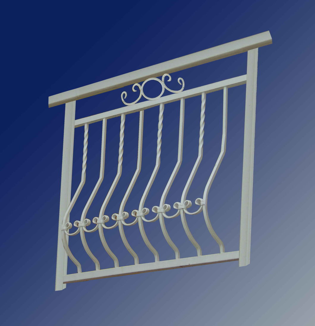 Hermosa valla de hierro galvanizado tubular negro más fuerte