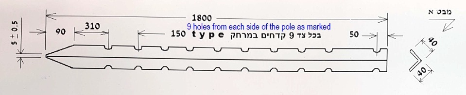 Poste de cerca de acero personalizado para granja