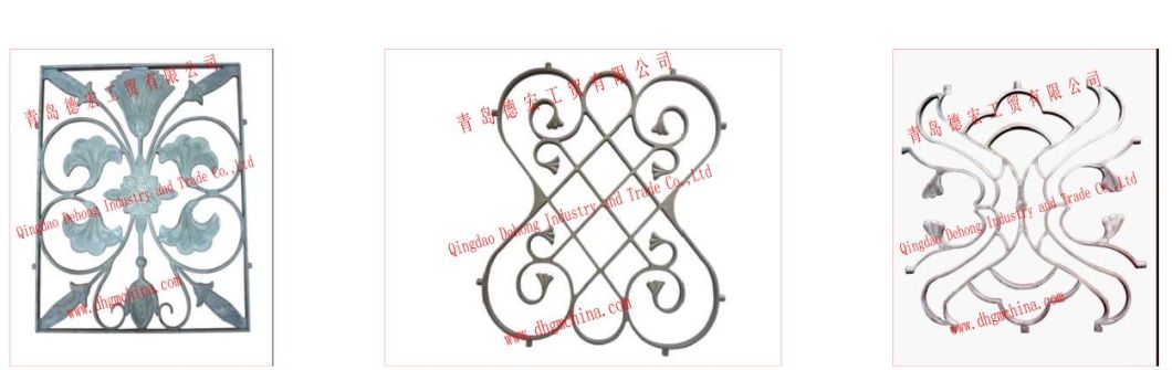 Hierro forjado Hermoso Balc&oacute;n Balaustrada Flor Parte decorativa