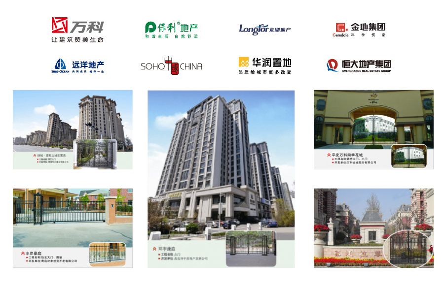 Cercas de balc&oacute;n de acero forjado ornamentales / comerciales / residenciales