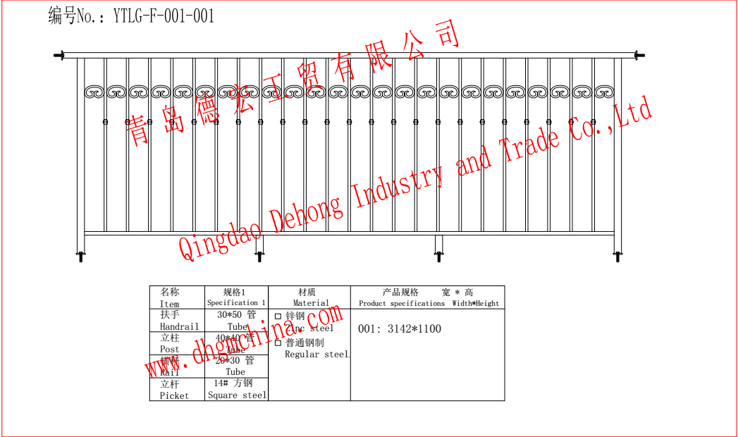 Cerca al por mayor modificada para requisitos particulares del balc&oacute;n del hierro labrado / barandilla del balc&oacute;n