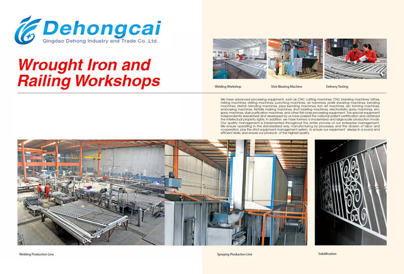 Venta caliente hecha a mano autom&aacute;tica deslizante puerta de hierro forjado