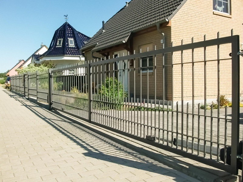 Puerta autom&aacute;tica el&eacute;ctrica galvanizada personalizada