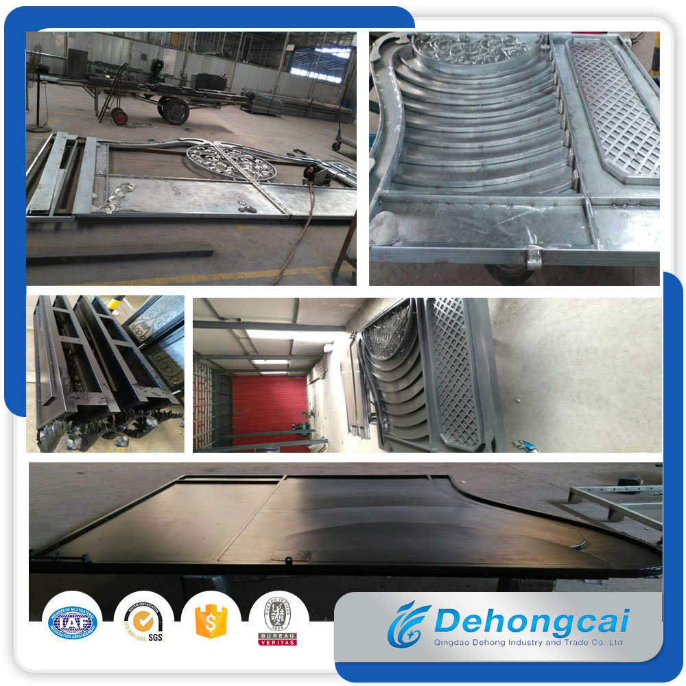 Puerta decorativa personalizada de hierro forjado