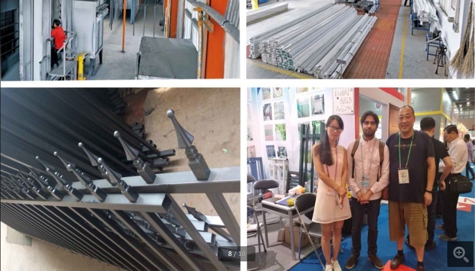 Vallas de seguridad de hierro forjado de bajo precio